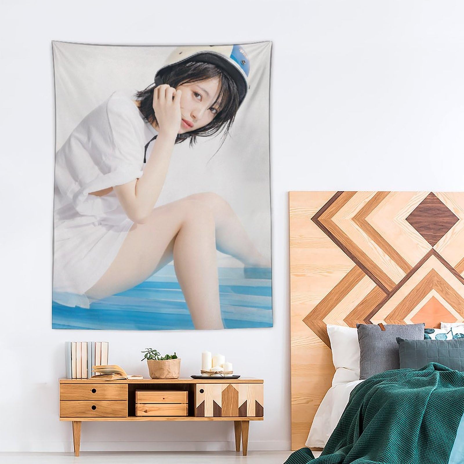Amazon.co.jp: 浜辺美波 タペストリー 壁掛け おしゃれ モダン 布